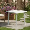 Table Carrée Extérieur Blanche Résistance Et Design Pour Voir les images du produit 4