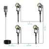 Gartenstrahler Set 4er mit Trafo & Dämmerungssensor – LED Produktbild-Vorschau 7