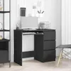 vidaXL Schreibtisch Schwarz 90x45x76 cm Holzwerkstoff Produktbild-Vorschau 1