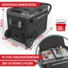 A portable cooler box with dimensions and capacity highlighted. Produktbild-Vorschau
