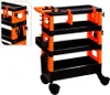 FX-Tools Werkzeugwagen mit 4 Fächern Schwarz und Orange Produktbild-Vorschau 4