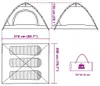 vidaXL Tenda da campeggio 3 persone blu sgancio rapido Anteprima dell’immagine prodotto 7