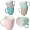 MAI 6er Set Mokkabecher Keramik 120 ml Pastellfarben mit Produktbild-Vorschau 2