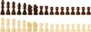 Klassisches Schachspiel aus Holz, Dame-Backgammon, 3-in-1, Produktbild-Vorschau 2