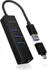 Hub IcyBox 4-Port IB-HUB1419-LAN USB 3.0 Hub & LAN Adapter Produktbild-Vorschau 5