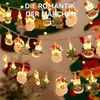 Weihnachtsbeleuchtung, 2 Meter, 10 LEDs, Weihnachtsmann mit Produktbild-Vorschau 2