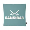 Sansibar Outdoor Kissen mit Füllung, 45x45, lagune/offwhite Produktbild-Vorschau 1
