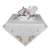 Clayre & Eef Ofenhandschuh 18x30 cm Weiß Braun Baumwolle Produktbild-Vorschau 3