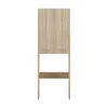 A tall, narrow cabinet with two doors at the top and an open shelf below, presented against a white background. Náhľad obrázku produktu