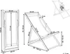 BELIANI Liegestuhl Grau Aluminium Mesh Weiß u. Grau Faltbar Produktbild-Vorschau 6
