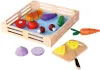 Tooky Toy Gemüsekiste aus Holz mit Schneidgemüse, 20 Stück Produktbild-Vorschau 1