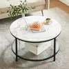 Couchtisch LATICIA mit Platte im Marmordekor Produktbild-Vorschau 2