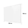 A white flat panel heater is shown against a white background with dimensions indicated. Podgląd zdjęcia produktu