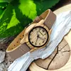 Holzwerk CLARA BROWN kleine Damen Holz Uhr mit Leder Produktbild-Vorschau 3