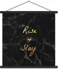 MuchoWow® Textilposter Zitate - Sprichwörter - Gold - Produktbild-Vorschau 1
