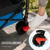 SAMAX Skladací ručný vozík Offroad so strechou - modrý Náhľad obrázku produktu 6