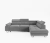 ECKSOFA CAROLINE Rechts Dunkelgrau Velours-Stoff mit Produktbild-Vorschau 5