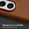 Accezz Vintage Leather Magsafe Backcover voor de Samsung Voir les images du produit 2