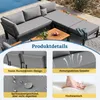 Flieks Gartenmöbel-Set 6 teilig, Gartenloungeset mit 2 Produktbild-Vorschau 5