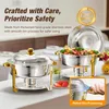 WARMOUNTS Chafing Dish 4er Set 6,5QT Buffet Warmhalter aus Produktbild-Vorschau 5