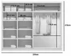 Geräumiger Kleiderschrank mit Spiegel 230/215 ENRIQUE – Produktbild-Vorschau 2