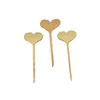 Tortenaufsatz Happy Birthday gold mit 5 Herzen Produktbild-Vorschau 2