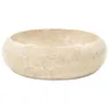 vidaXL Lavabo 40x12 cm in marmo crema Anteprima dell’immagine prodotto 2