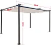 Pavillon Gartenpavillon 3x4m beige-anthrazit Luxor Light Produktbild-Vorschau 4