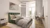 Polsterbett Doppelbett HEDA 180x200cm in Stoff Boston Produktbild-Vorschau 1