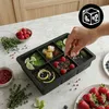 Silikon-Eisform Behälter Für Eiswürfel Xl 6 Grosse Produktbild-Vorschau 3