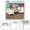 The Living Store 5-tlg. Garten-Essgruppe Poly Rattan Produktbild-Vorschau 10