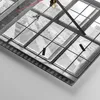 Wanduhr - Quadrat - Glasuhr - Frau Engel Ansicht - 30x30cm Produktbild-Vorschau 5