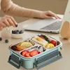 Přenosný obědový box z nerezové oceli 304 s vzduchotěsným Náhled obrázku produktu 3