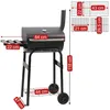 Gril BBQ-Toro na drevené uhlie s teplomerom a komínom, (Š) Náhľad obrázku produktu 3