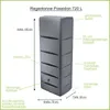 A diagram of a rain barrel with labels pointing out its features and dimensions. Náhľad obrázku produktu