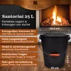 BLACK OAK Ascheeimer Santorini 25L - mit Deckel, Produktbild-Vorschau 2