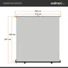 Walimex pro Roll-up Panel Hintergrund grau 210 x 220 cm, Produktbild-Vorschau 5