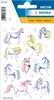 HERMA Sticker Einhörner, beglimmert 2 Blatt / 18 Sticker, Produktbild-Vorschau 2