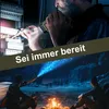 LED Taschenlampe mit Kurbel und Solarpanel, USB Produktbild-Vorschau 3