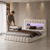 Čalouněná postel 160x200 cm, postel s hydraulickou Náhled obrázku produktu 5