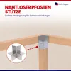 GeZu Impex Pfosten Eckverbinder 121 x 121 mm Feuerverzinkt Produktbild-Vorschau 3