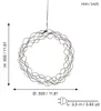Couronne décorative LED 'Curly', env.30 cm Voir les images du produit 8