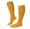 Damen Kniestrümpfe aus Baumwolle Rippe Curry Größe 39-42 Produktbild-Vorschau 1