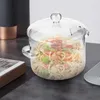 Hitzebeständiger Glastopf Mit Deckel 1600Ml Borosilikatglas Produktbild-Vorschau 4