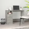 Scrivania con cassetti grigio cemento 102x50x76cm materiale Anteprima dell’immagine prodotto 2