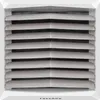 A white heating unit with louvers. Produktbild-Vorschau
