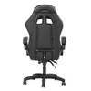 The back view of a black gaming chair. Produktbild-Vorschau