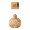 Applique Alpinaluz LUMA in legno e rattan, lampada da Anteprima dell’immagine prodotto 1