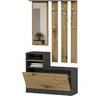 Framire Šatní skříň V-1Framire 90 x 160 x 30 cm antracit Náhled obrázku produktu 2
