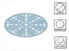 A main image of a sanding disc with three smaller inset images showing product details. Náhľad obrázku produktu